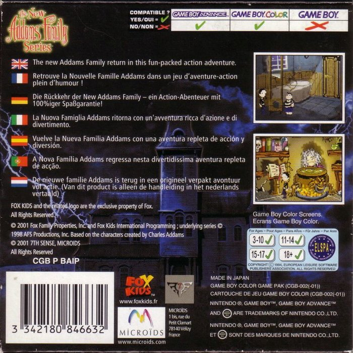 New Addams Family Series, The — box-2D-back (EU)