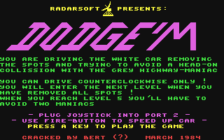 Dodge'm — sstitle (WOR)