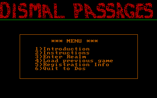 Dismal Passages : Part I- The Wicked Curse — sstitle (WOR)