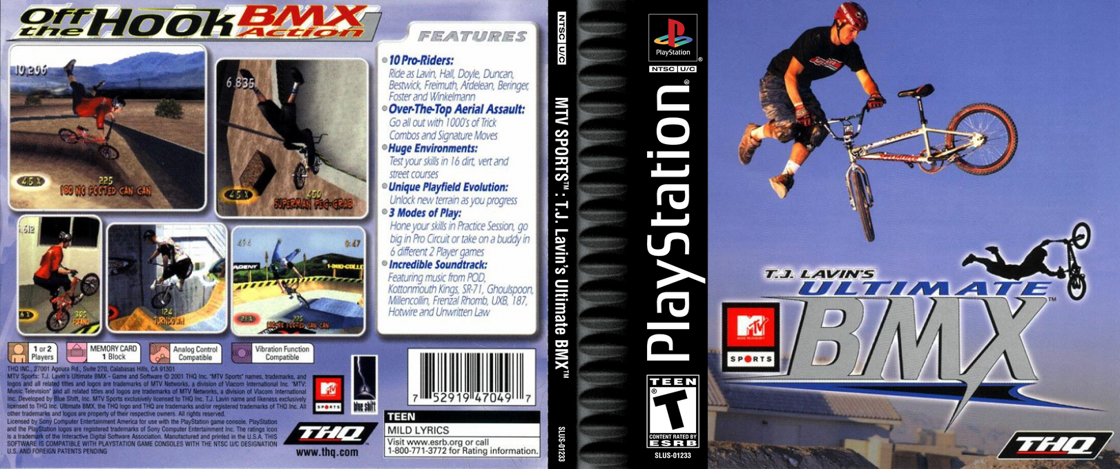 Mtv Sports - T.j. Lavin's Ultimate Bmx — box-texture (US)