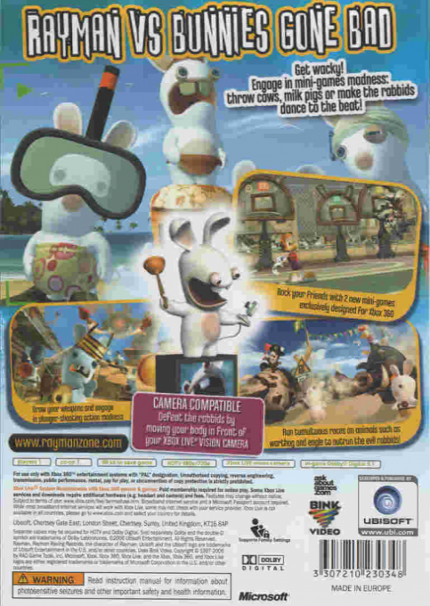 Rayman Raving Rabbids — box-2D-back (EU)