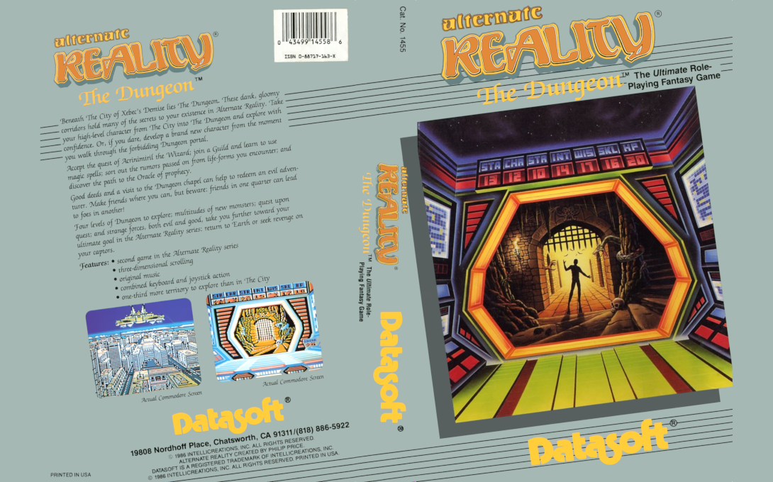 Alternate Reality - The Dungeon — box-texture (US)