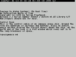 ZxZvm - Journey to Alpha Centauri in Real Time - An Interactive Waste of Time — ss (WOR)