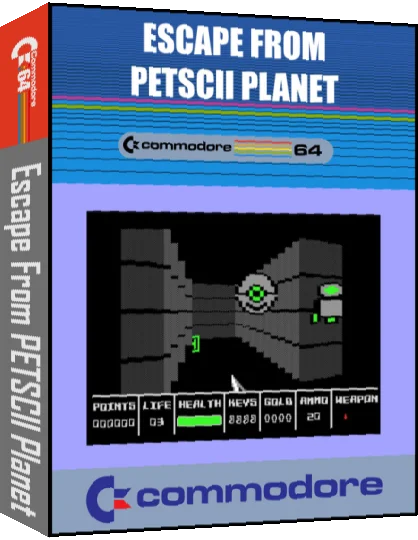 Escape From PETSCII Planet — box-3D (CUS)