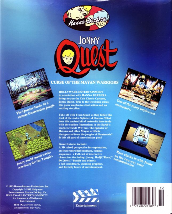 Jonny Quest - Curse Of The Mayan Warriors — box-2D-back (US)