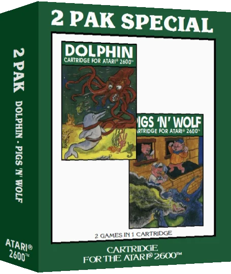 2 Pak Special Green - Dolphin, Pigs 'n' Wolf — box-3D (EU)
