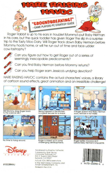 Hare Raising Havoc — box-2D-back (US)