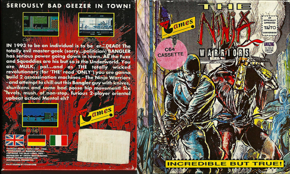 Ninja Warriors, The — box-texture (EU)
