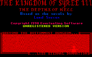The Kingdom of Syree III : The Depths of Hell box art
