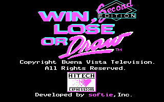 Win, Lose or Draw - Second Edition — sstitle (US)