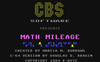 Math Mileage — sstitle (WOR)