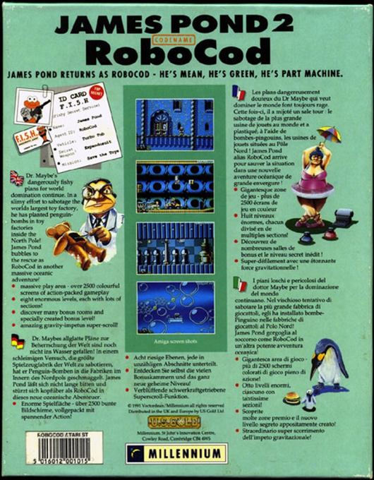 James Pond 2 - Codename Robocod — box-2D-back (EU)