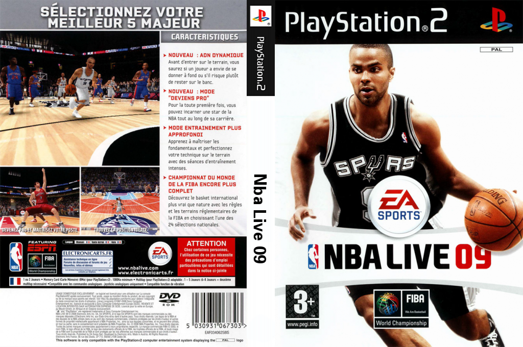 NBA Live 09 — box-texture (FR)