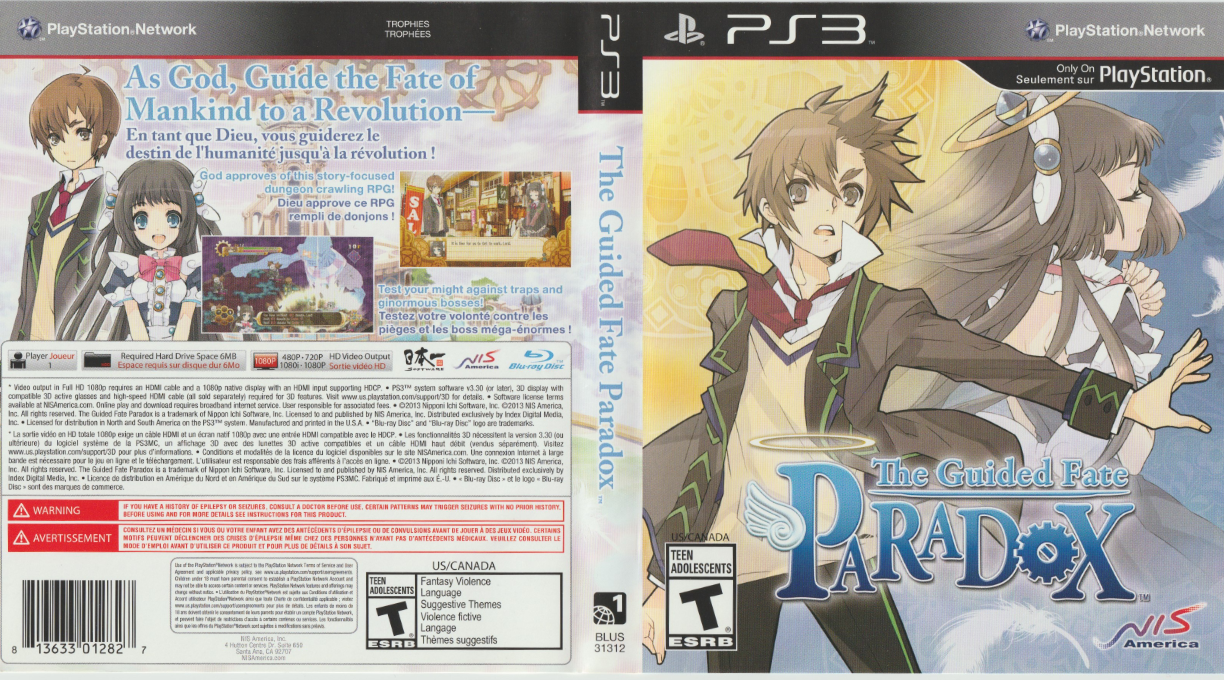 Guided Fate Paradox, The — box-texture (US)