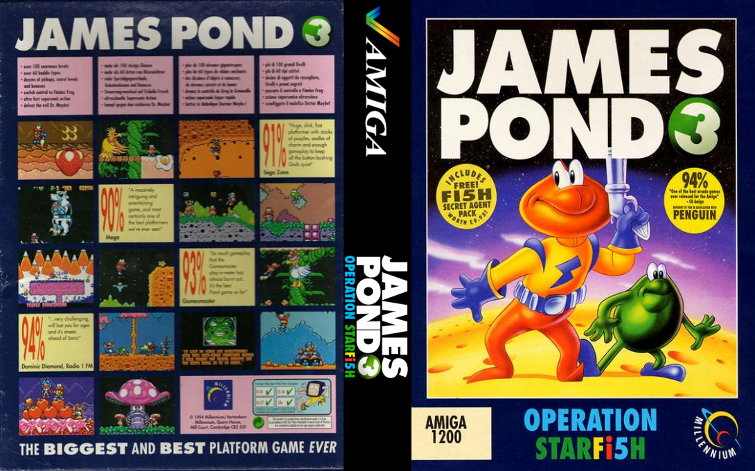 James Pond 3 - Operation Starfish — box-texture (EU)
