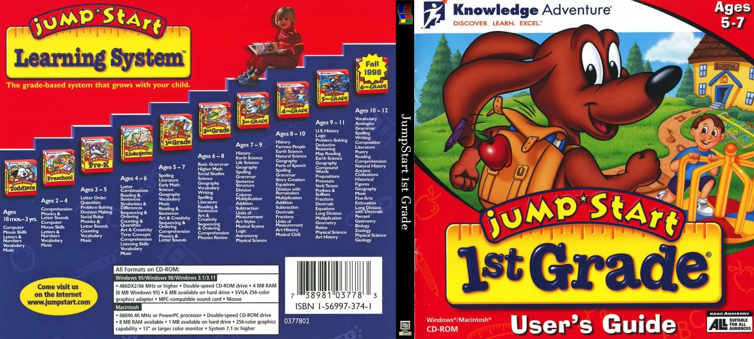 JumpStart 1st Grade — box-texture (CUS)