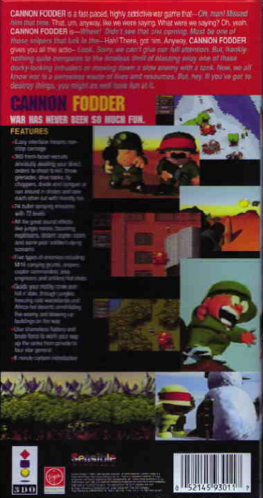 Cannon Fodder — box-2D-back (US)