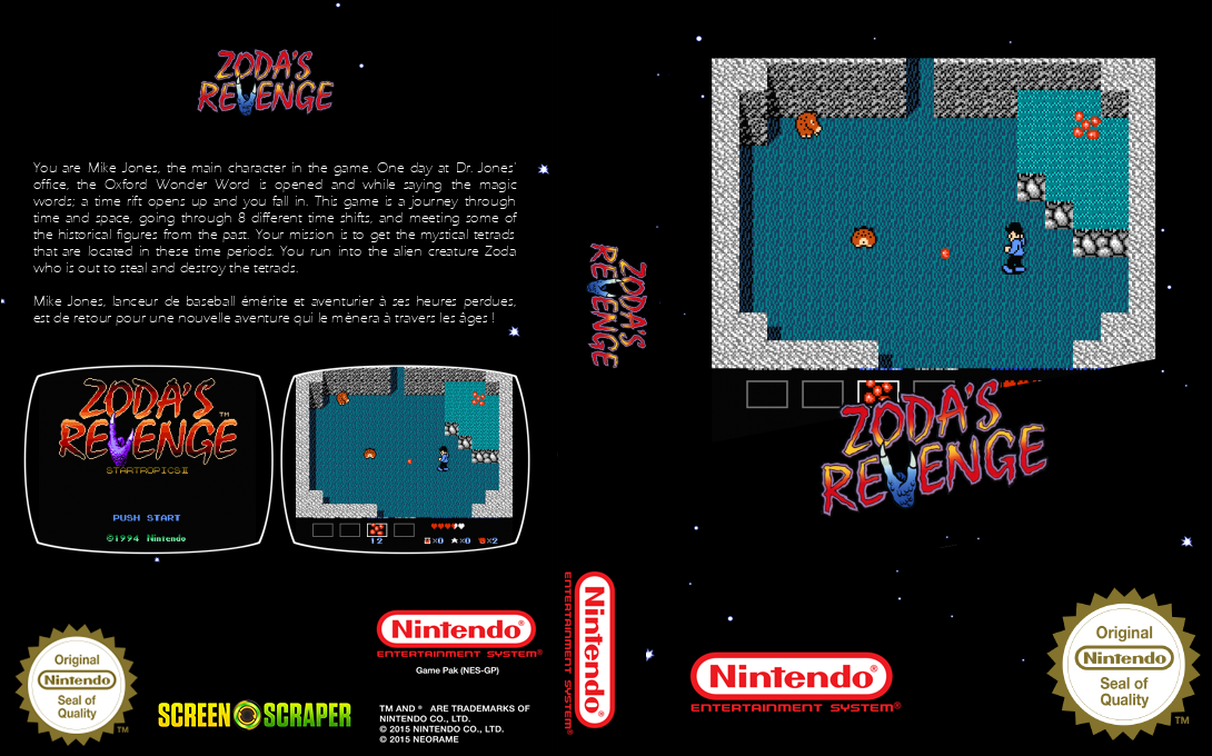 Zoda's Revenge - Star Tropics 2 — box-texture (SS)