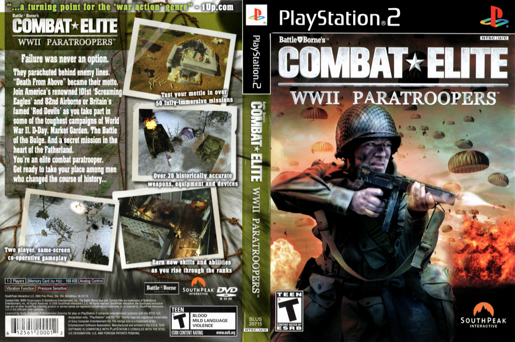 Combat Elite - WWII Paratroopers — box-texture (US)