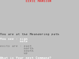 Eerie Mansion — ss (WOR)