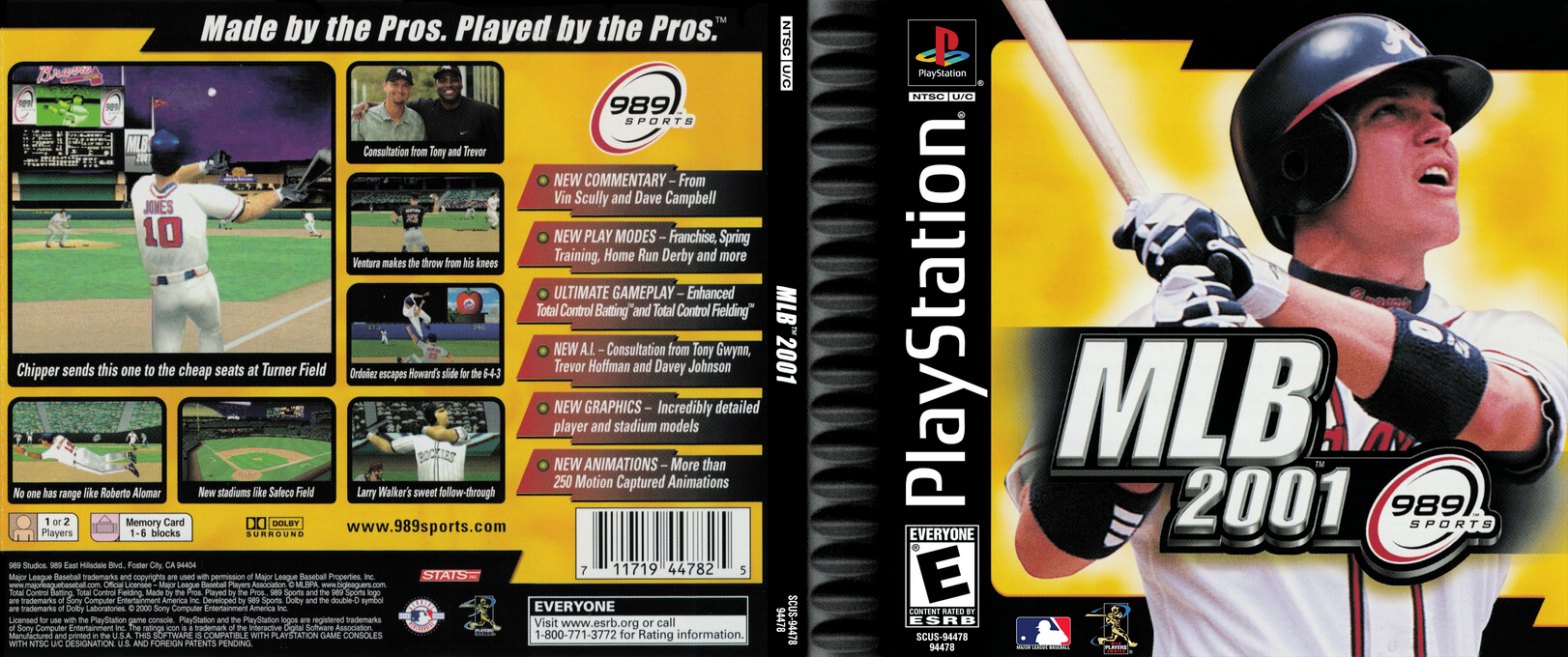 Mlb 2001 — box-texture (US)