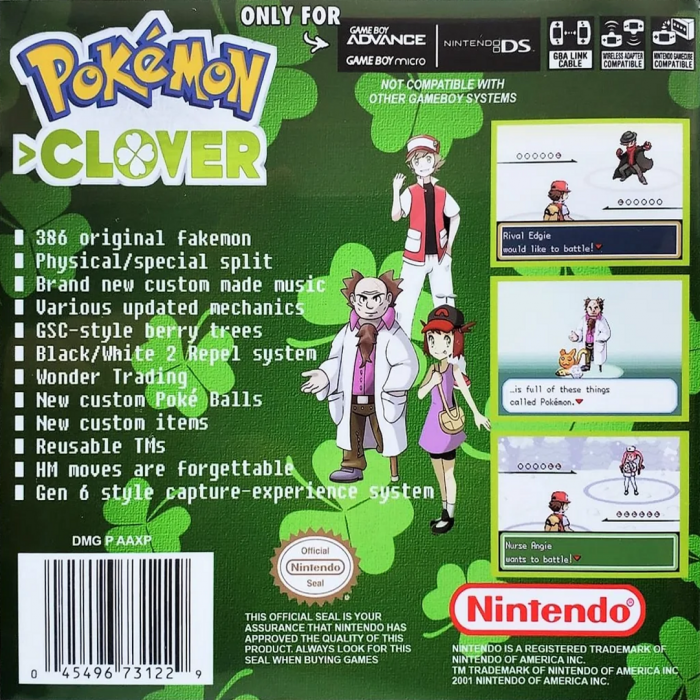 Pokemon : Clover — box-2D-back (US)