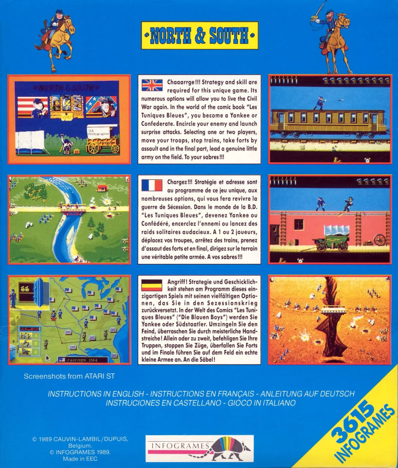 North And South (Infogrames) — box-2D-back (EU)