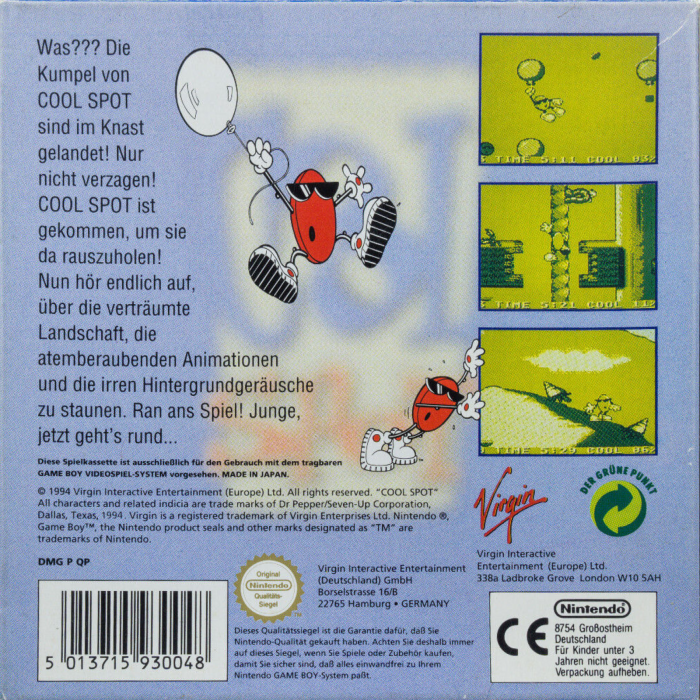 Cool Spot — box-2D-back (DE)
