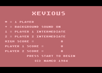 Xevious — sstitle (US)