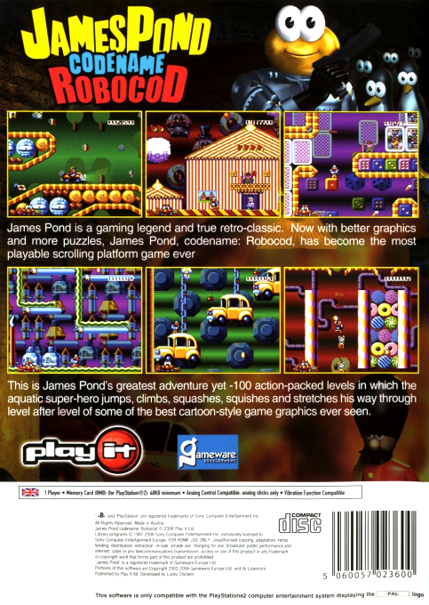 James Pond - Codename - RoboCod — box-2D-back (EU)
