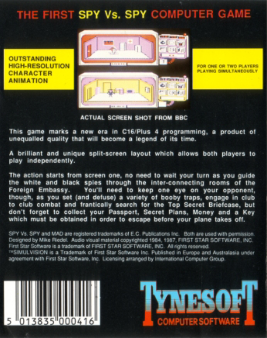 Spy Vs Spy — box-2D-back (EU)