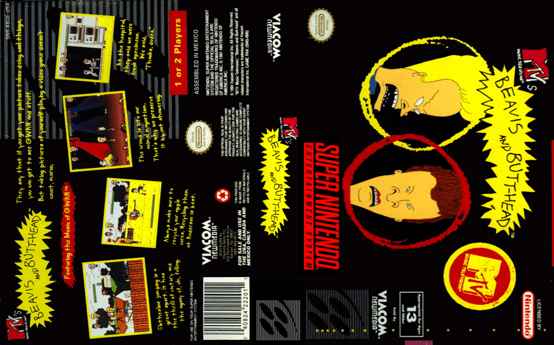 Beavis And Butt-head — box-texture (US)
