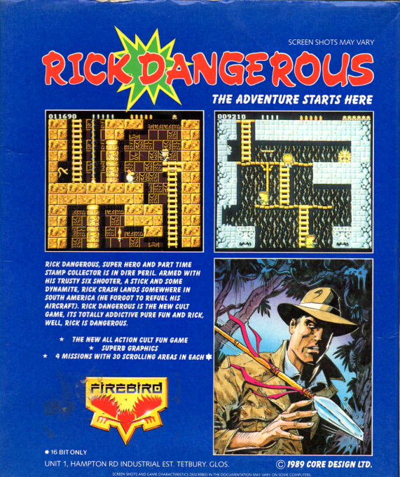 Rick Dangerous — box-2D-back (EU)