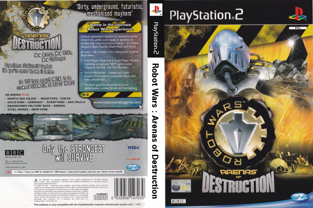 Robot Wars - Arenas Of Destruction — box-texture (EU)