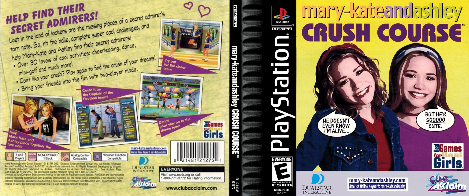 Mary-Kate and Ashley - Crush Course — box-texture (US)