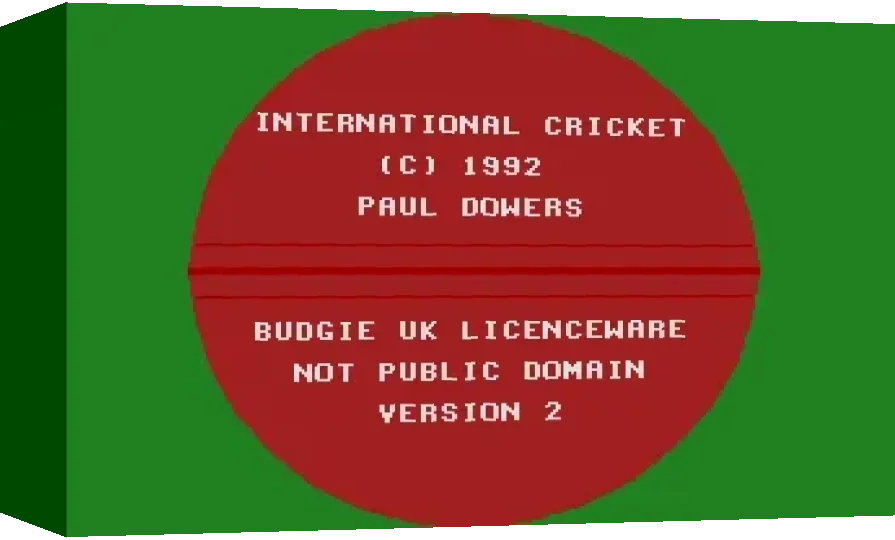 International Cricket 2 — box-3D (WOR)