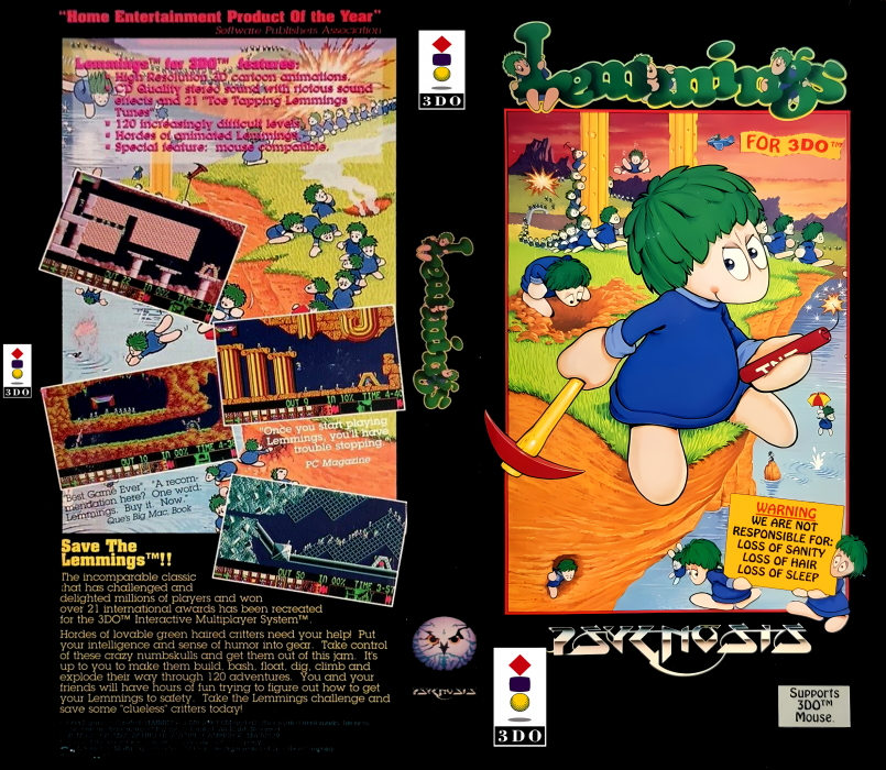 Lemmings — box-texture (US)