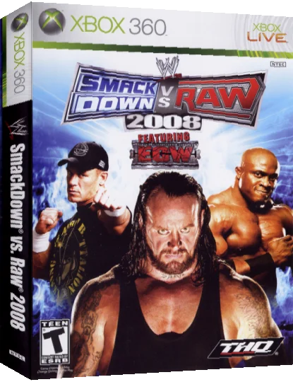 WWE SmackDown vs. Raw 2008 — box-3D (US)