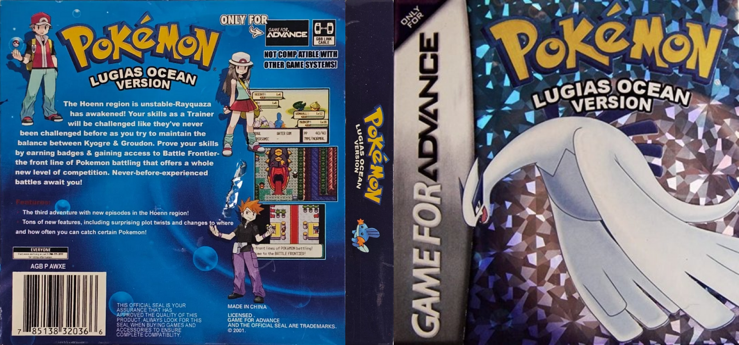Pokemon : Lugia's Ocean Version — box-texture (WOR)