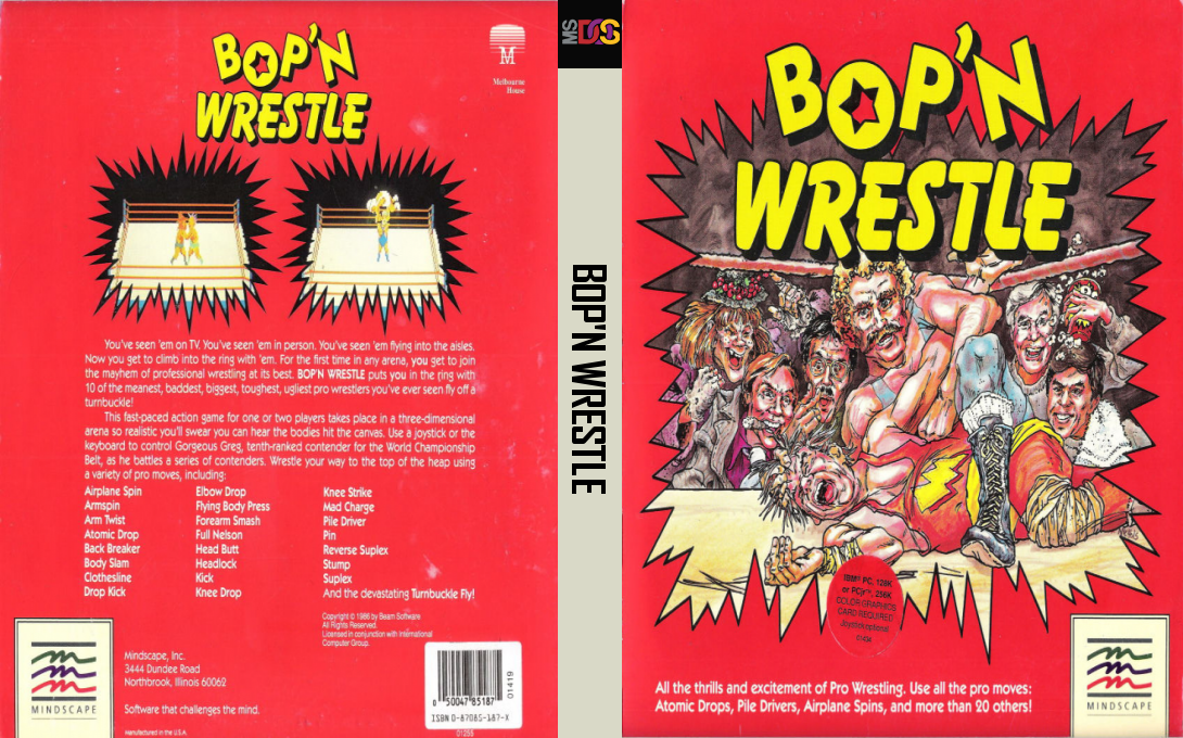 Bop 'n Wrestle — box-texture (US)