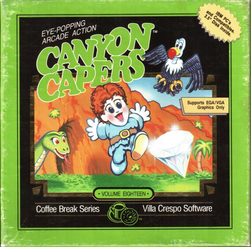 Dino Jnr. In Canyon Capers box art