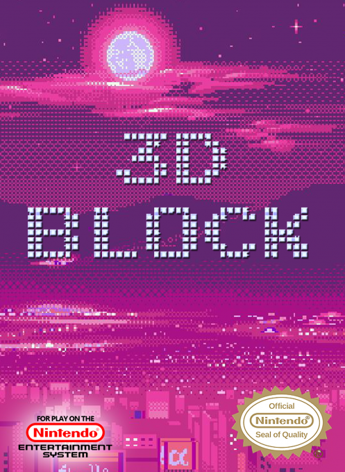 3D Block box art