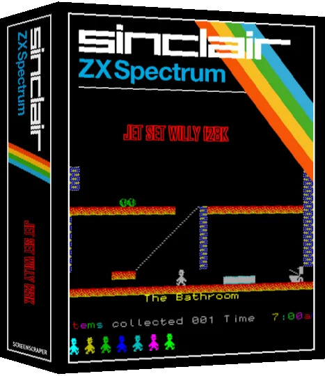 Jet Set Willy 128K — box-3D (SS)