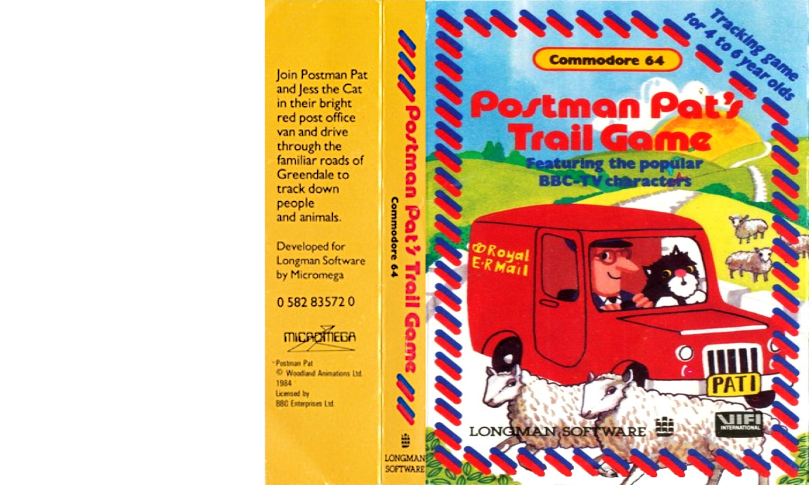 Postman Pat's Trail Game — box-texture (EU)