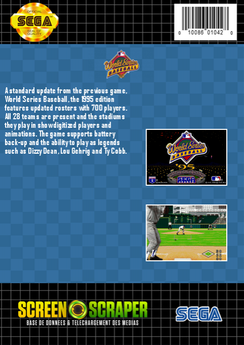 World Series Baseball '95 — box-2D-back (SS)