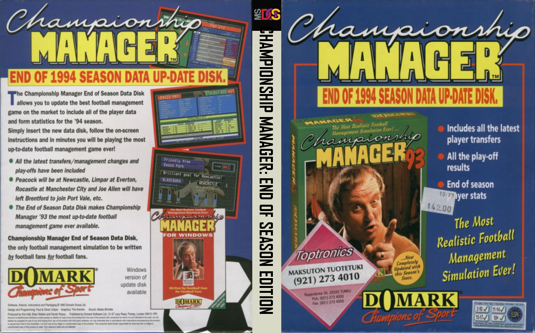 Championship Manager - End of 1994 Season Edition — box-texture (EU)