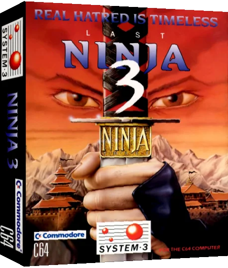 Last Ninja III, The - Real Hatred Is Timeless — box-3D (EU)