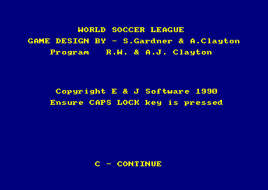 World Soccer League — sstitle (EU)