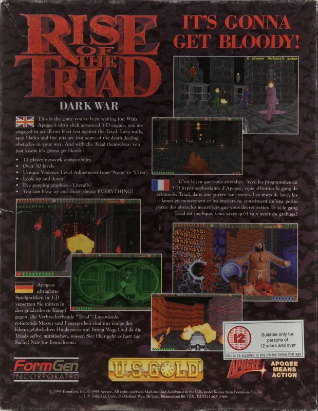 Rise Of The Triad - Dark War — box-2D-back (EU)