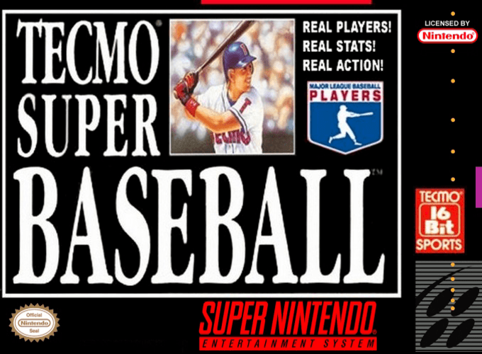 Tecmo Super Baseball box art